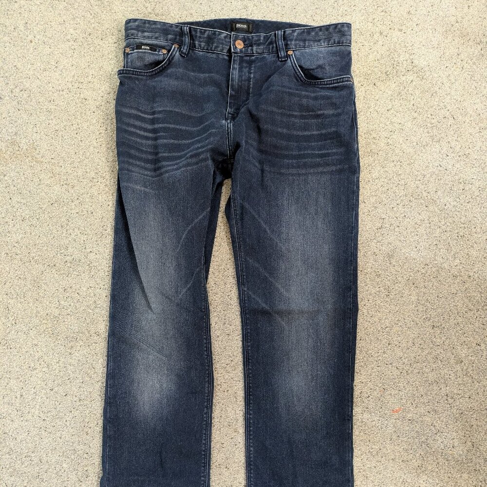 HUGO BOSS DENIM JEANS MAINE2 REGULAR FIT MEN’S 34x34 Blue